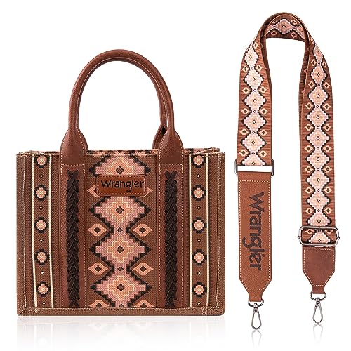 Image of Wrangler Aztec Tote Bag for Women Boho Shoulder Purses and Handbags