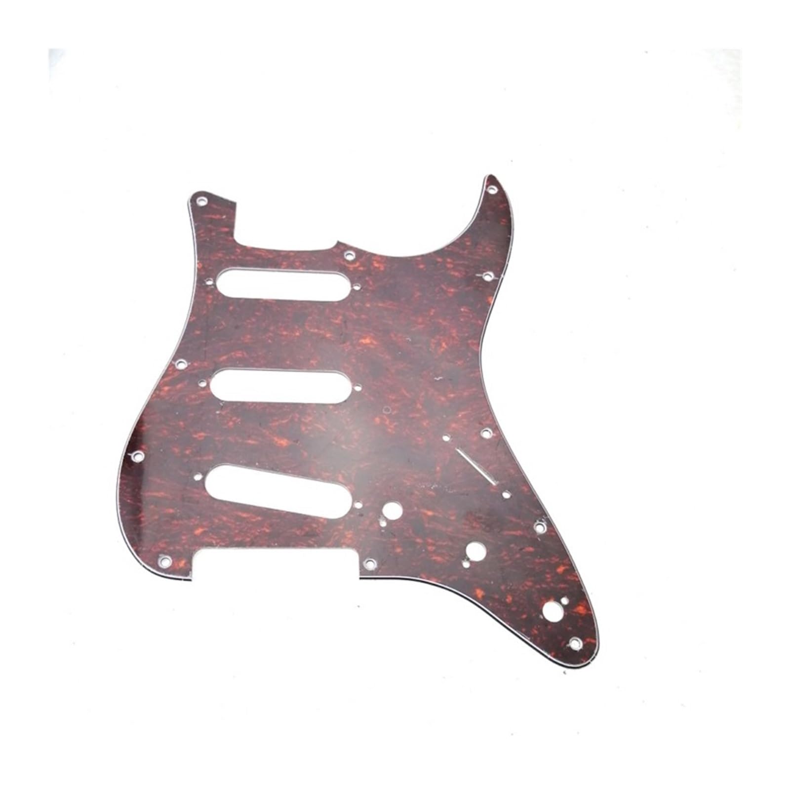 Panneau de micro simple ST SSS Red Tortoise pickguard guitare électrique - 3
