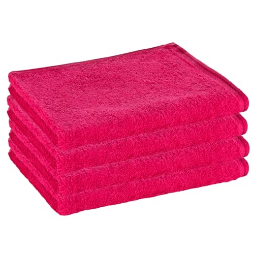 PremiumShop321 4er Pack Gästetuch Frottierserie Profi-Star 500g/m² Himbeere PremiumShop321 4er Pack Gästetuch Frottierserie Profi-Star 500g/m² Himbeere