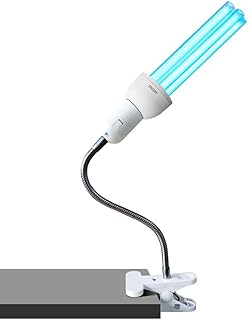 HYLR rutschfest UV Ozon Sterilisation Lampe - UV Desinfektionslampe - uv Lampe Desinfektion Antibakteriell Rate 99% keimtötende Lichter für Badezimmer, Schlafzimmer, Küche, Büro, Hotel