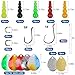 Fishing Lure Making Kit 165pcs DIY Spinner Bait Making Kit Includes Colorado Blades Hooks Stacked Fishing Beads for Fishing Rigs Walleye Rigs Trolling Rigs Crawler Harness Trout Bass Salmon