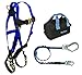 FallTech KIT165936P Carry Kit - 7016 Harness, 82593 Lanyard, 5006MP Storage Bag, Blue/Black
