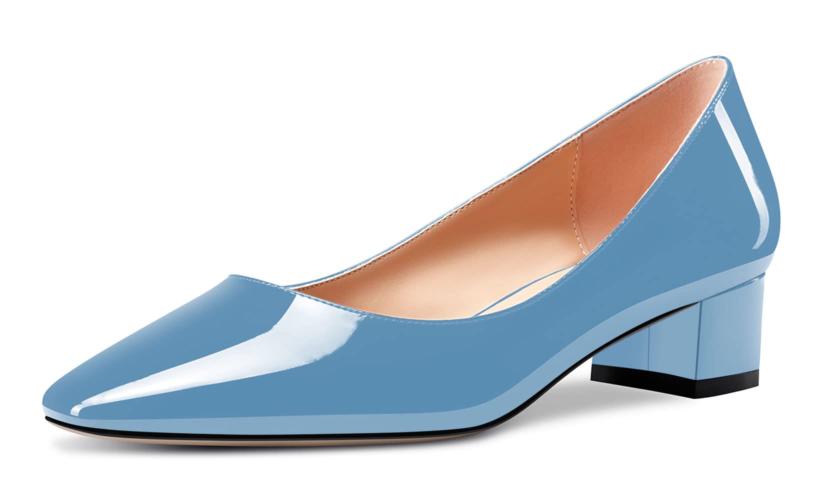 Castamere Donna Chunky Blocco Basso Gattini Tacco Heel Chiusa Quadrata Punta Pumps Slip-on Cute Dress Ufficio Scarpe