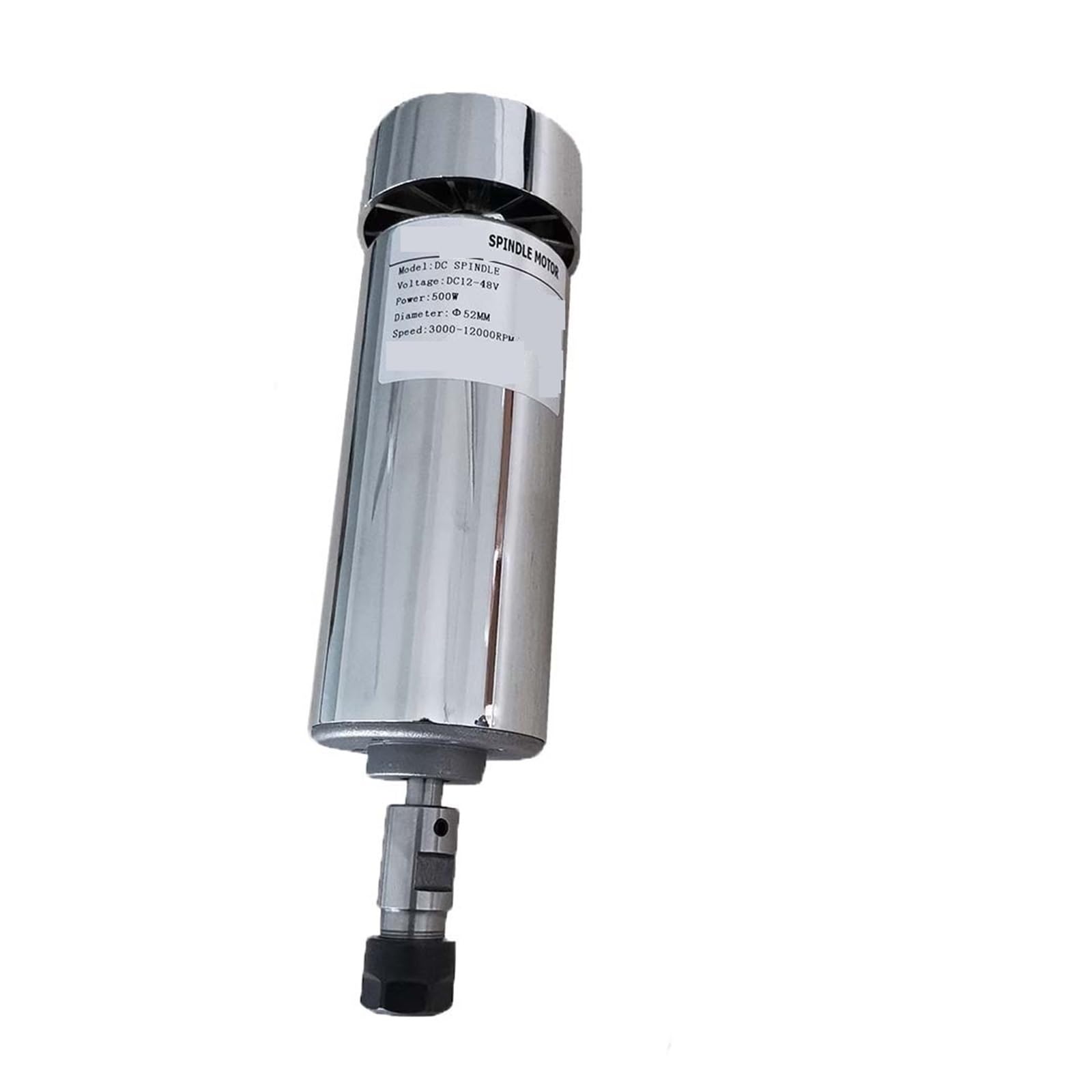 Wrzeciono CNC 500W Silnik Wrzeciona Chłodzonego Powietrzem 0,5KW ER11/ER16 Collet DC 0-48V Router 52mm Do Wiertarko-frezarki Wysoce Zoptymalizowany(500W ER11 Spindle)
