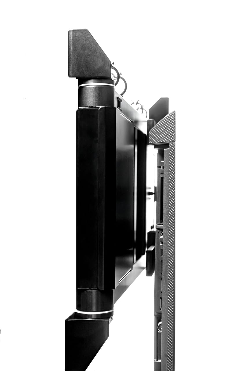 SABAJ Soporte TV pared motorizado para TV 75" pulgadas, giratorio electrico oculto 130 + 90 grados, OTW-L hasta 40kg con mando a distancia VESA hasta 600x400, smart plug wifi para televisores LCD/OLED