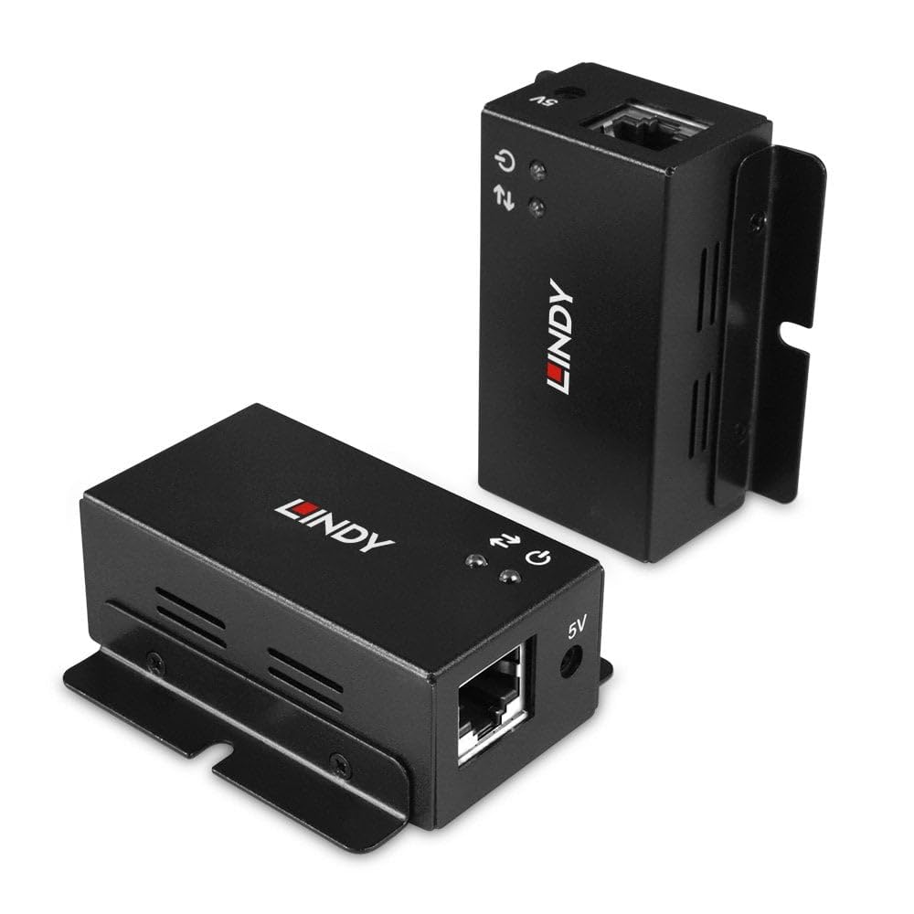 LINDY 43386 Estensore a 2 porte USB 2.0 da Cat.6 a 50 m