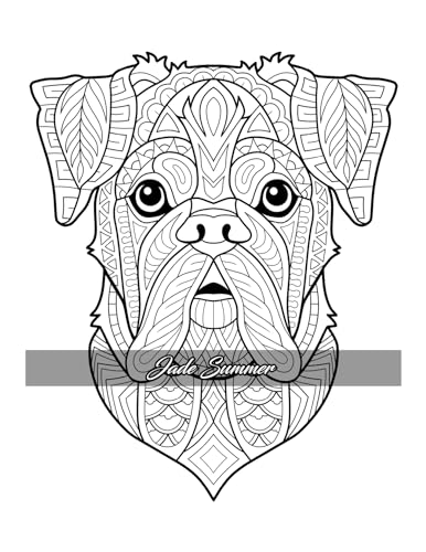 Amazing Dogs Coloring Book: Beautiful Dogs, Adorable Puppies, and Relaxing Designs for Adults and Teens - Image 24