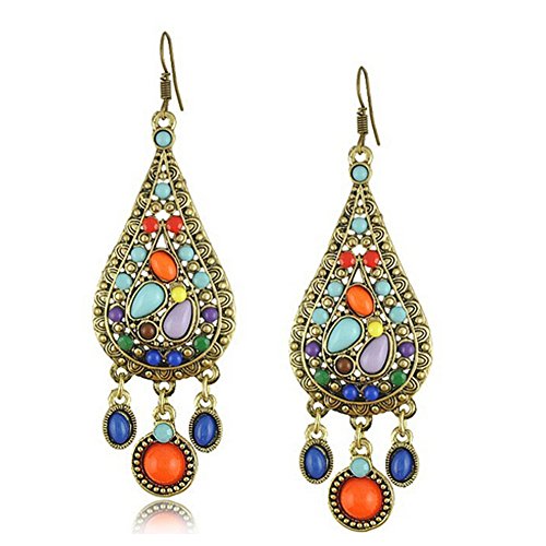 Bohemian Earrings,Earrings Boho Earrings For Women Droplets Color Dress Earrings