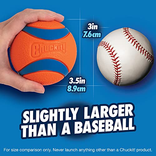 Image of Chuckit! Ultra Ball Dog Toy - for Dogs 100+ lbs - Made from Durable Rubber - Super Bouncy - Floats in Water - 3.5-inch Diameter - Size XL (Pack of 2)