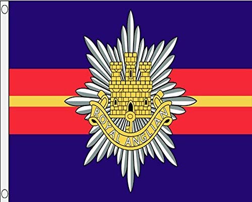 Royal Anglian Regiment Flag 5ft x 3ft 75d Premium Polyester Suitable For Flagpoles