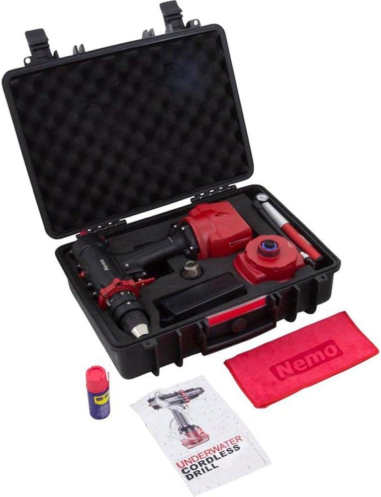 Nemo Power DD-18V-6LI-50 Underwater Drill, Nemo, Diver Model, 164 Ft Depth, 6Ah