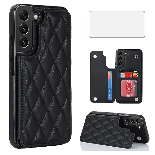Coque Samsung Galaxy S22 Plus en cuir premium et rabat luxe