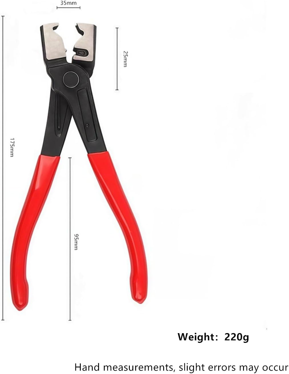 5 Pieces Electrical Disconnect Pliers, Electrical Connector Separator Plier, Automotive Hose Clamp Pliers Removal Tool, Fuel Line Disconnect Tool, Push Tab Plugs Style for Car