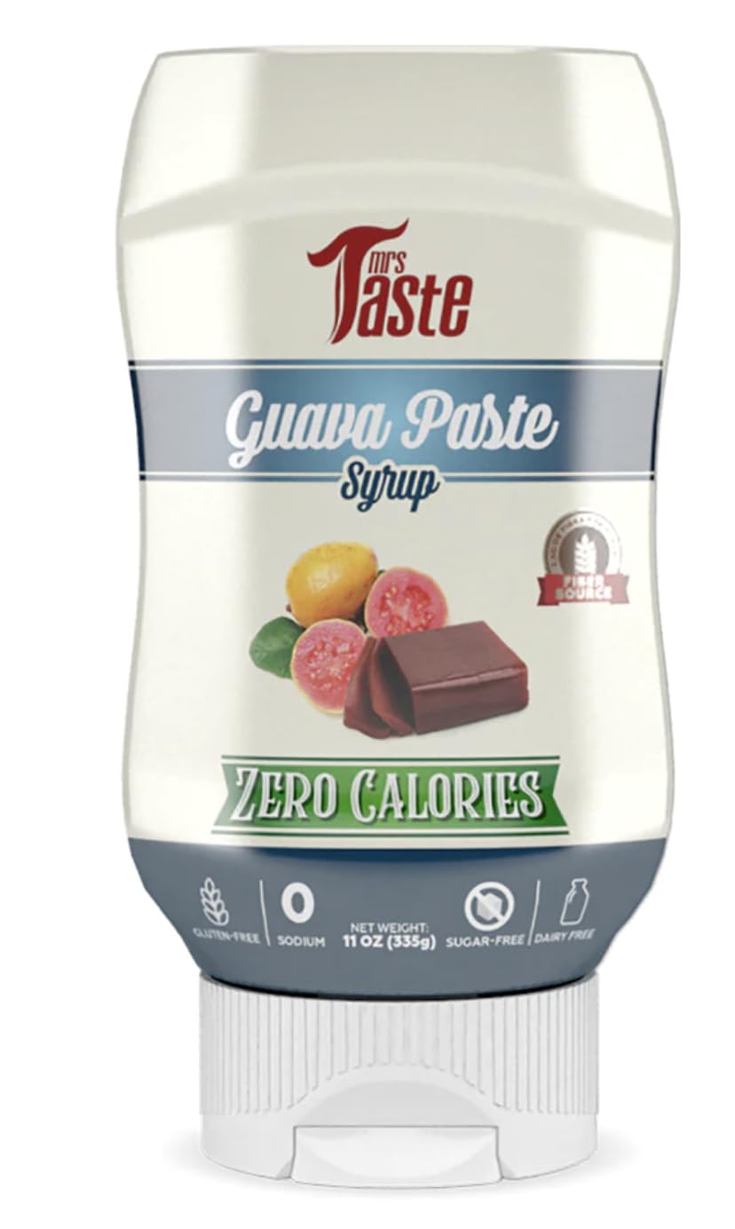 Mrs Taste, Zero Calories, Zero Sugar, Zero Sodium, High Fiber, Pancake & Ice Cream Syrup, Keto Friendly, Paleo Friendly (Guava)