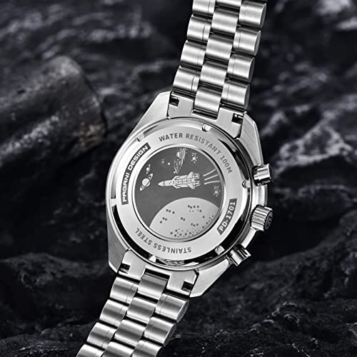 Image of LACZ DENTON Pagani Design PD1701V3 Men's Watches Quartz Men Chronograph Stainless Steel Sports Watches for Mens Waterproof Watches Japan VK63 Movement