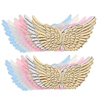 Haifly FSSTUD 5 Pièces Mini Ailes Blanches En Plumes D'ange Ailes D'anges Blanc D'ange De Plumes Pour L'artisanat Décorations D'arbres De Noël