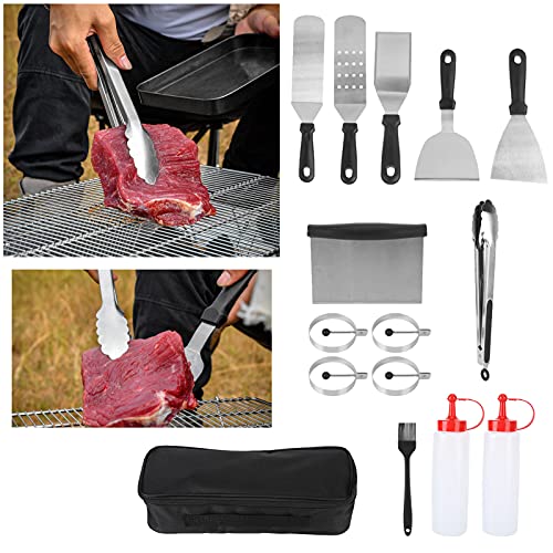 Set de herramientas para BBQ acero inoxidable 14 piezas miniatura 4
