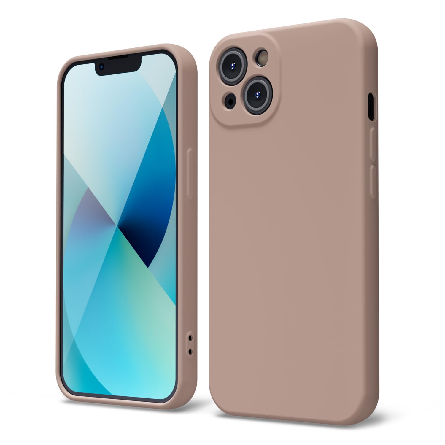 oakxco for iPhone 16 Pro Max Case Liquid Silicone, Soft Rubber Gel Elegant Aesthetic Basic Simple Cover, Cute Thin Slim TPU Matte Solid Color Plain Smooth Case for Women Girl, Light Pink — view 1710