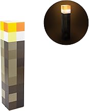 Minecraft Fackel-Licht - Offiziell lizenziert, 2 Lichtmodi, 2 Nutzungsmöglichkeiten, batteriebetrieben, Geschenk für Gamer