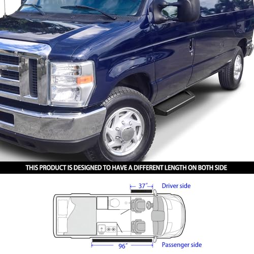 Estribos Tuxtreme para Ford Econoline Van 1999-2014 miniatura 6