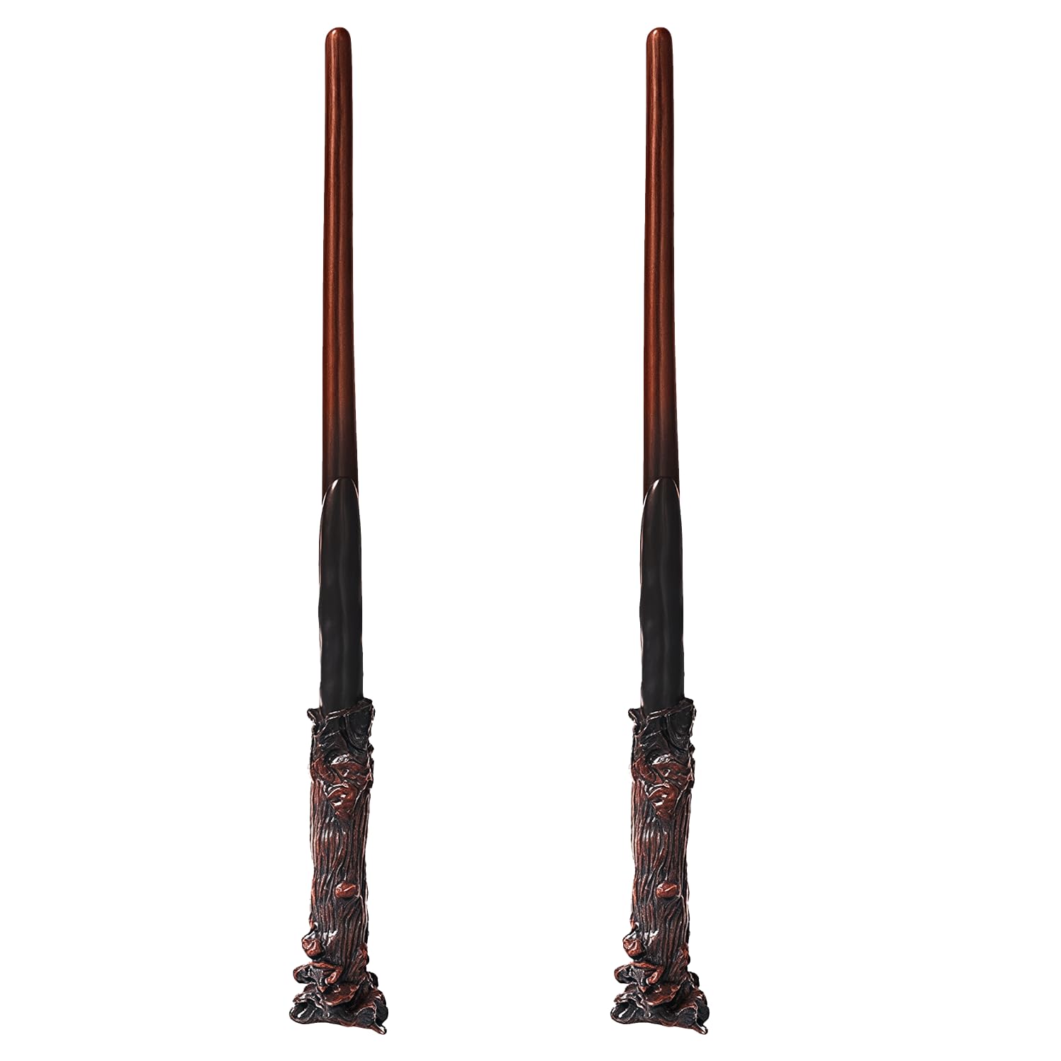 NAUZE 2 PCS Wizard Wand Toy Magic Wand Magic Stick Movie Props for Role-Play Halloween (30cm)
