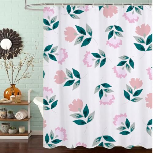 Rideau de douche 180x210 cm beige lavable en polyester imperméable - 2
