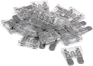 KaberTrade Double Blade Fuse Kit Car Fuses and Fuses Standard Fuse Kit for Cars, Trucks, Boats and More - 25 Amp - 10 Count