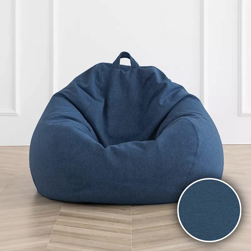 Pouf écologique Rempli Billes Recyclées - Pouf Salon Gamer Relax - Coussin Sol Confortable 100x90 Cm Noir