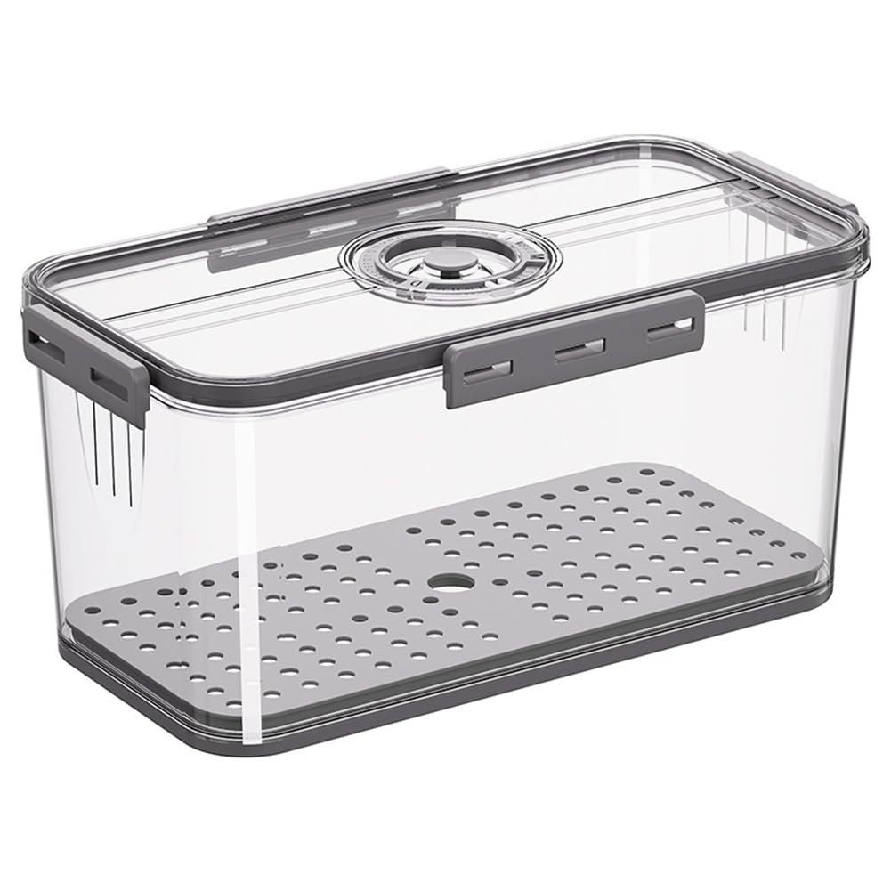 Hndhbfgrt Bread Box for Kitchen Countertop Airtight Bread Storage Container with Time Recording Lid Bread Keeper for Bread