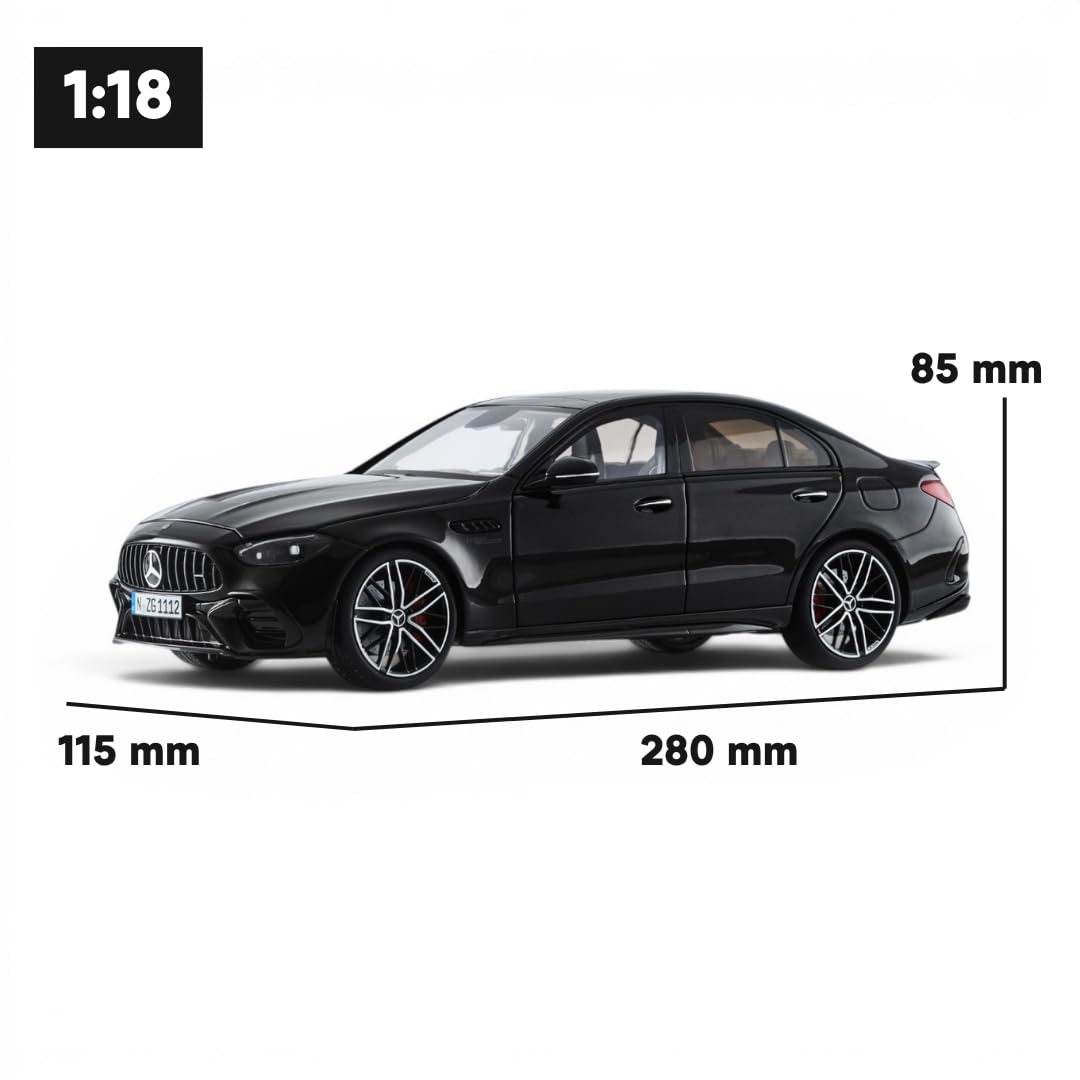 Mercedes‑AMG C 63 S E Performance 1:18 Modellauto | Hochwertiges Diecast Sammlermodell aus Metall, detailgetreue Performance‑Sportlimousine mit öffnenden Teilen