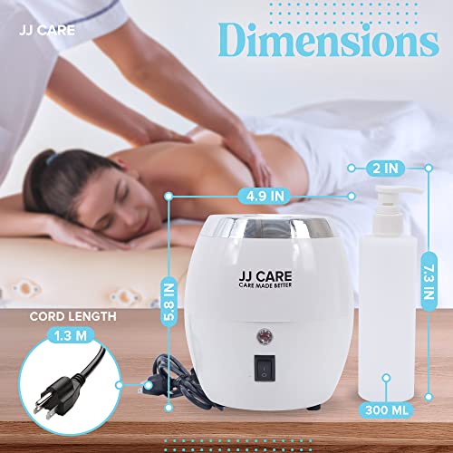 Jj Care Lotion Warmer And Massage Oil Warmer Includes 300Ml Pump Bottle, Electric Lotion Warmer Dispenser Heated, Cream & Lube Warmer Dispenser For Home, Spa, Beauty Salon & Barber Shops #TOP2