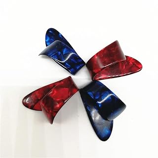 VUBLY Médiators de guitare en celluloïd avec perle marbrée dans différentes couleurs 1,2 mm/1,5 mm d'épaisseur (Color… – Image 6