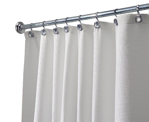 InterDesign Riso - Cortina de Ducha, Color Blanco