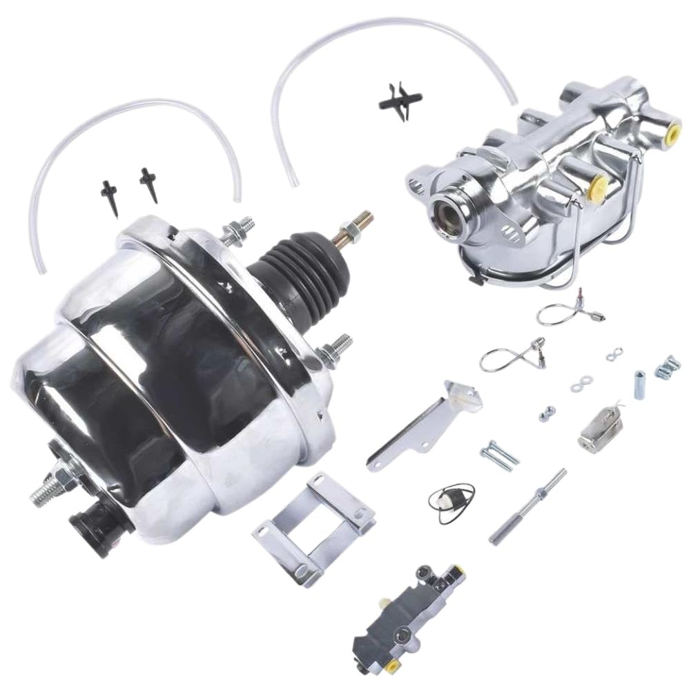 Kit tamburo a disco pompa freno servofreno da 7 pollici compatibile con Bel Air 150 210 1955 1956 1957