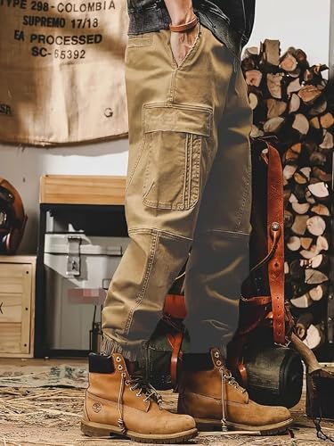 Image of Lymio Cargo for Men || Cotton Cargo Pant || Drawstring Waist Pant (Also Available in Plus Sizes) (101-104)