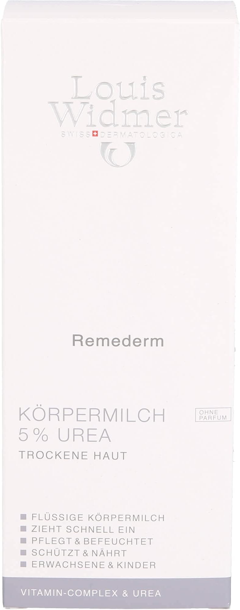 Louis Widmer Remederm Körpermilch 5% Urea, 200 ml Cream