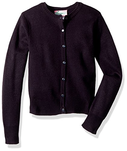 CLASSROOM Little Girls' Jewel Neck Cardigan