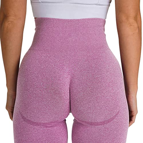 GUIPAN Pantaloncini da yoga senza cuciture, pantaloncini da sollevamento per le donne, senza cuciture a vita alta controllo della pancia che dimagrisce atletica palestra yoga pantaloni per allenamento