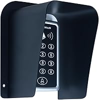 Vista 1 de Doorbell Rain Cover Black Metal Cold Rolled Steel Shell Protector for Doorbell Video Doorbell Electronic Access Control Cover Outdoor Keypad Shield