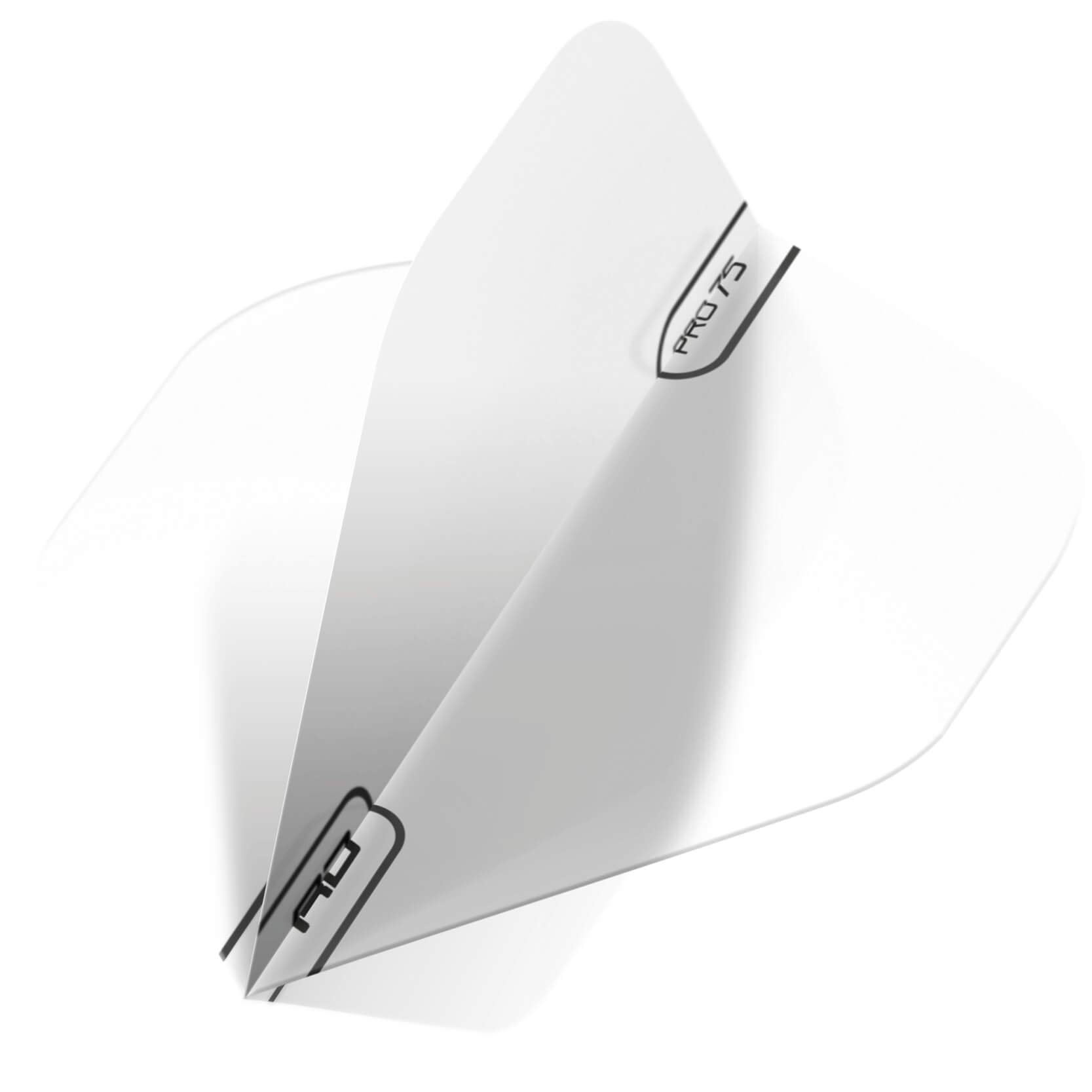 RED DRAGON Pro 75 White Standard Dart Flights - 5 sets Per Pack (15 Dart Flights in total)
