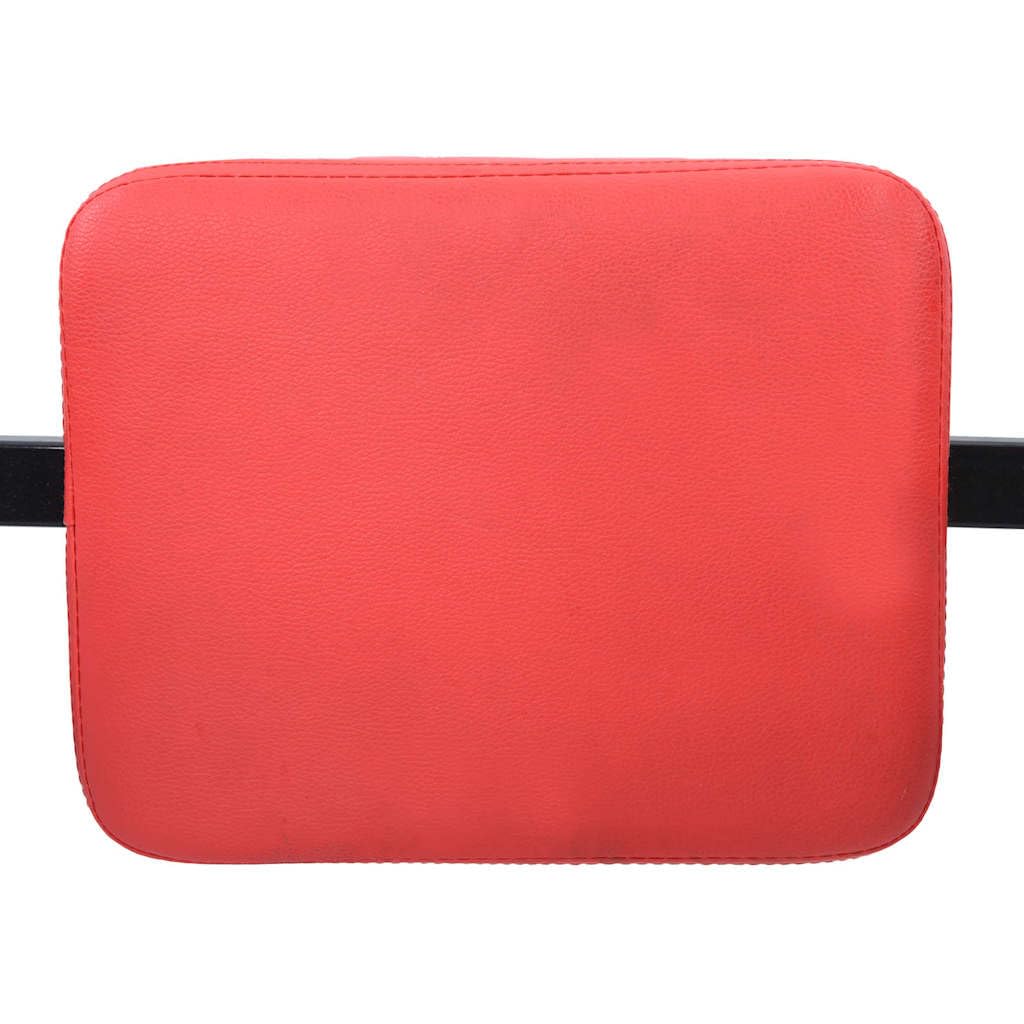 VidaXL Stazione per dips Nero e Rosso 72,5 x 70 x 31 cm, Palestra a Casa, Torre di Forza Moderna, Stazione d'Esercizio Compatta, Attrezzo Fitness Indoor per Calisthenics