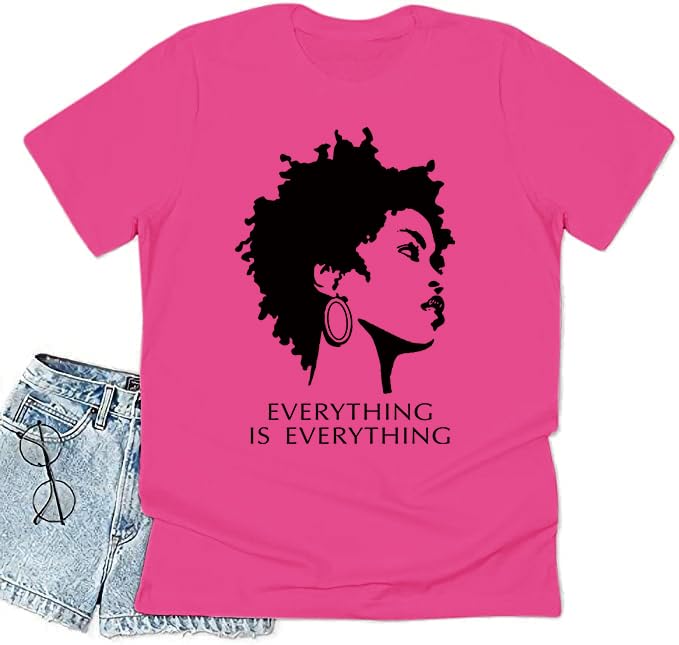 Image of Black History Shirts Black Graphic tees for Men and Women, Magic Fashion Afro American Natural Hair Vintage Melanin T-Shirts
