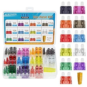 AUKENIEN 110 Stück KFZ Flachsicherungen Set