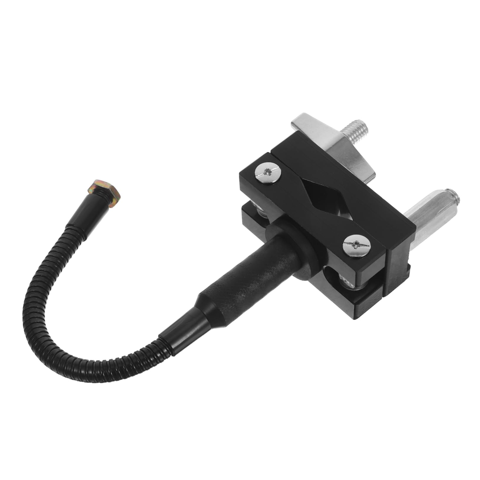 VICASKY Drum Mic Bracket: Drum Rim Microphone Clamp Heavy Duty Nylon Clip For Stable Mic Positioning For Touring Musicians And Stage Performances Black