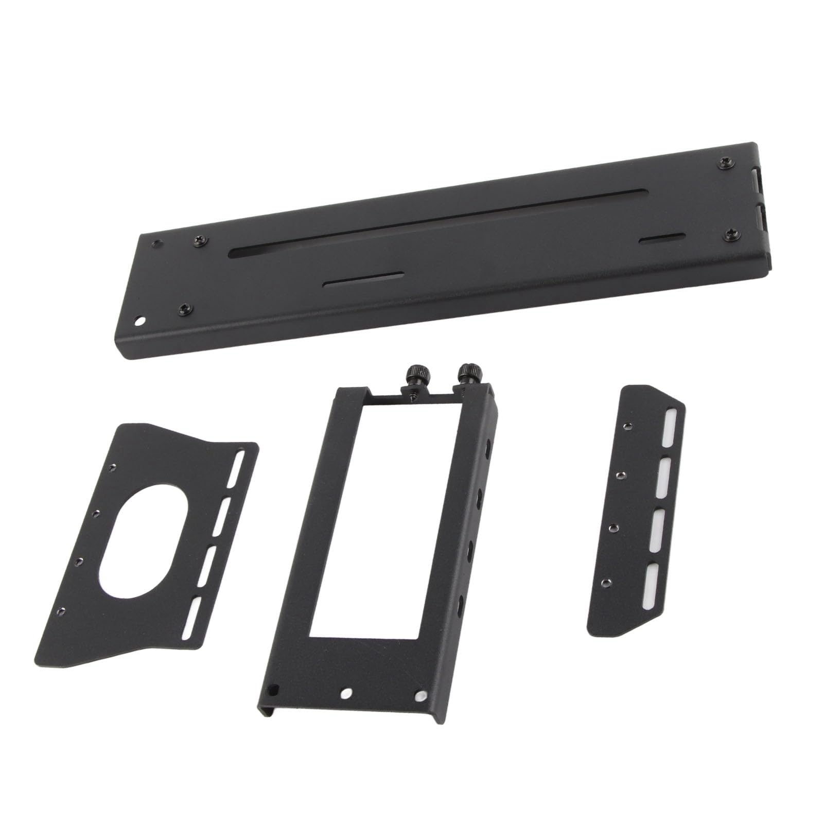 Alomejor Adjustable Vertical GPU Holder for ATX Cases (26*8.2*12.8 cm) | Protegge schede grafiche da 2-3 slot, robusta struttura in ferro, include illuminazione ARGB