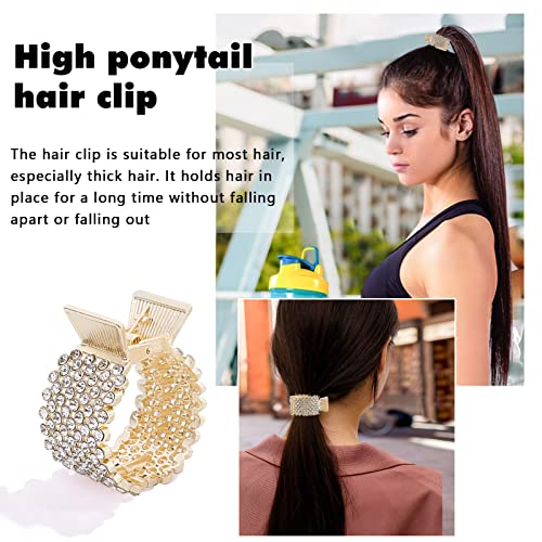 3 Pcs Small Hair Claw Clips For High Ponytail Rhinestone Hair Clips For Women Girls Aesthetic Hair Clips For Thick Hair Cute Claw Clips Fashionable Hair Accessories For Styling #TOP2
