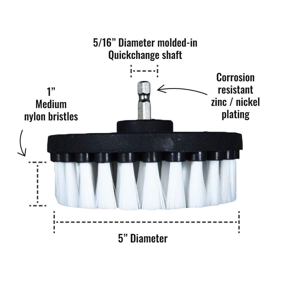 Spazzole Per Trapano Kornely - Set 3 Pezzi Morbide Per Pulizie Delicate - Foto 2