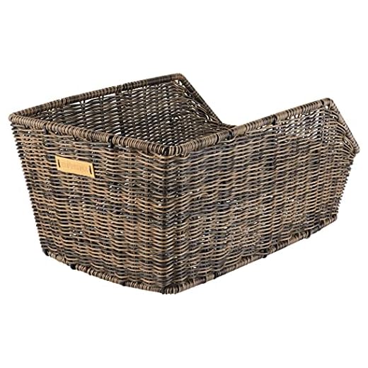 Basil Cento Rattan Look, Rear Basket, Nature Brown