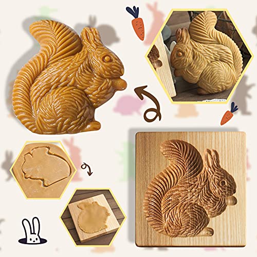 Sbyhbhyds Moluds 3D Mold, Cookie DIY Biscuits Embossing Cutter Funny Shapes Molds Cookie Cookie Wooden Stamp Kitchen,Dining & Bar (Multicolor) Cover