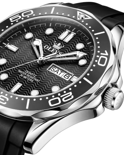 Image of OLEVS Watches for Men Luxury Dress Wirst Watch 42MM | Large Dial,tainless Steel,Waterproof,Luminous,Watch Gift